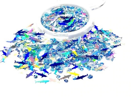 Picture of Picket Fence Studios Sequin Mix Διακοσμητικές Πούλιες - Shark Watch