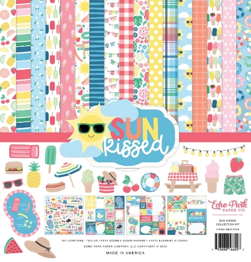 Picture of Echo Park Συλλογή Χαρτιών Scrapbooking Διπλής Όψης 12"X12" - Sunkissed