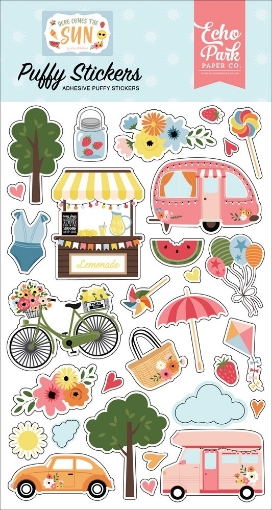 Picture of Echo Park Puffy Stickers | Puffy Αυτοκόλλητα - Here Comes The Sun