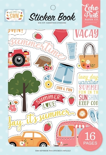 Picture of Echo Park Sticker Book | Μπλοκ με Cardstock Αυτοκόλλητα - Here Comes The Sun