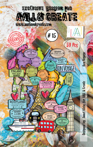 Picture of Aall and Create Διακοσμητικά Εφέμερα - Nr. 15 Bon Voyage, 59τεμ.