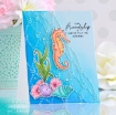Picture of Spellbinders Σετ Με Διάφανες Σφραγίδες Και Μήτρες Κοπής - Seahorse Garden, 21τεμ.