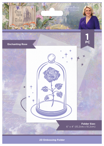 Picture of Crafter's Companion 3D Embossing Folder Μήτρα Για Ανάγλυφα - Once Upon A Time, Enchanting Rose 