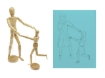 Picture of Kangaro Wooden Mannequin - Ξύλινο Μανεκέν 30cm