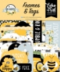Picture of Echo Park Cardstock Εφέμερα - Bee Happy, Frames & Tags, 34τεμ.