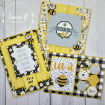 Picture of Echo Park Doubled-Sided Solid Cardstock | Μονόχρωμα Φύλλα Διπλής Όψης - Bee Happy
