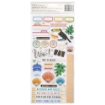 Picture of American Crafts Vicki Boutin Thickers Chipboard Αυτοκόλλητα - Where To Next?, Phrase Happy Life, 88τεμ.