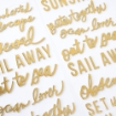 Picture of American Crafts Heidi Swapp Thickers Puffy Αυτοκόλλητα - Set Sail, Phrase, 66τεμ.