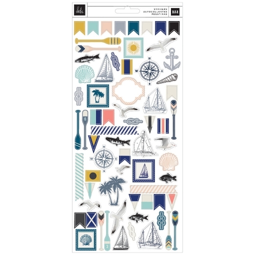 Picture of American Crafts Heidi Swapp Stickers 6″×12″ – Set Sail, 151 τεμ. – Αυτοκόλλητα με Θαλασσινά & Ιστιοπλοϊκά Μοτίβα