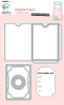 Picture of Studio Light Creative Craftlab Σετ Μήτρες Κοπής & Σφραγίδες - Artist Trading Cards, 7τεμ.