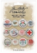 Picture of Tim Holtz Idea-Ology Quote Mini Flair Buttons - Διακοσμητικά Flair, Christmas, 12τεμ.
