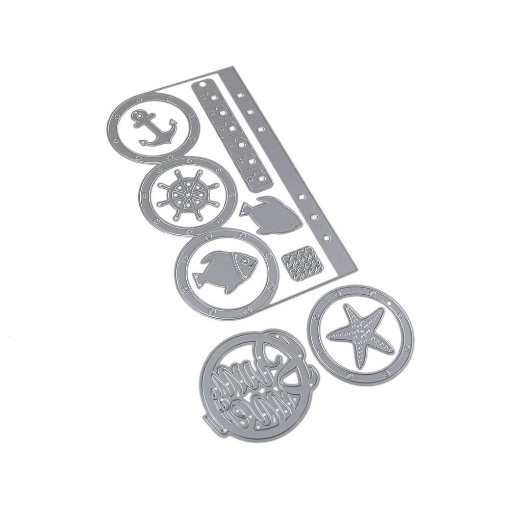 Picture of Elizabeth Craft Designs Μεταλλικές Μήτρες Κοπής - Planner Essentials, 48 - Porthole Page, 10τεμ.
