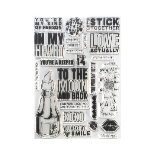 Picture of Elizabeth Craft Designs Διάφανες Σφραγίδες - Planner Essentials, Let's Stick Together, 8τεμ.