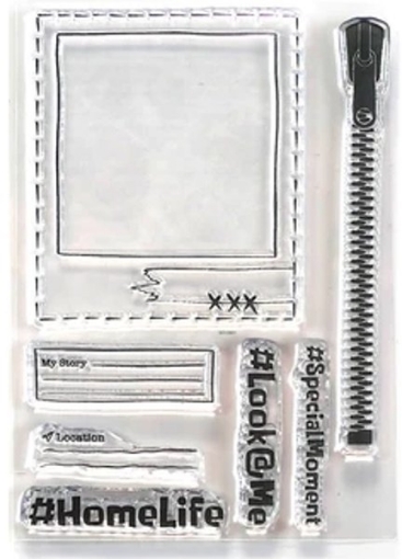 Picture of Elizabeth Craft Designs Διάφανες Σφραγίδες - Art Journal Specials, Polaroid Embellishments 1, 7τεμ.
