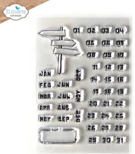 Picture of Elizabeth Craft Designs Διάφανες Σφραγίδες - Art Journal Specials, All The Dates, 45τεμ.