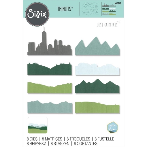 Picture of Sizzix Thinlits Dies Μήτρες Κοπής - Skyline Silhouettes, 8τεμ.