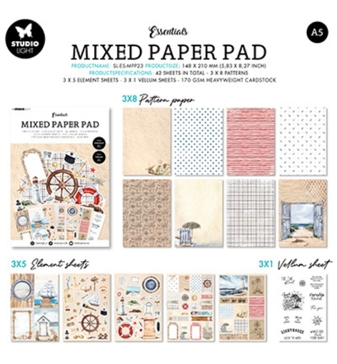 Picture of Studio Light Essentials Mixed Media Μπλοκ A5 - Vintage Summer