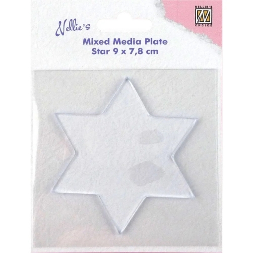 Picture of Nellie Snellen Πλάκα Εκτύπωσης Mixed Media – Star 9 × 7,8 cm