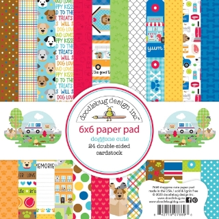 Picture of Doodlebug Design Doggone Cute Paper Pack | Χαρτιά Scrapbooking Διπλής Όψης 6" x 6", 24 Φύλλα