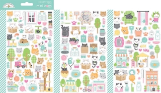 Picture of Doodlebug Design Pretty Kitty Mini Icons | Αυτοκόλλητα Scrapbooking με Γατάκια, 150+ τεμ.