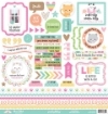 Picture of Doodlebug Design Pretty Kitty Collection Kit | Χαρτιά Scrapbooking Διπλής Όψης 12" x 12" & Αυτοκόλλητα