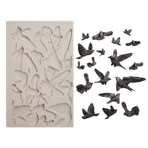 Picture of Finnabair Imaginarium Decor Moulds Καλούπια Σιλικόνης 5"x8" - Flocking Birds