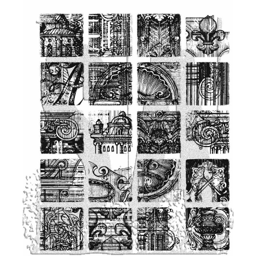 Picture of Tim Holtz Cling Stamp Set - Σφραγίδες 7"X8.5" - Creative Blocks, 20τεμ.
