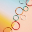 Picture of American Crafts Obed Marshall Colored O-Rings - Χρωματιστοί Κρίκοι Βιβλιοδεσίας Especial , 8τεμ.