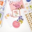 Picture of Pinkfresh Studio Αυτοκόλλητα Chipboard με Πλαίσια - Garden Bouquet, 26τεμ.