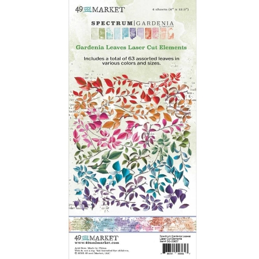 Picture of 49 & Market Laser Cut Διακοσμητικά Στοιχεία - Spectrum Gardenia, Leaves, 63τεμ.
