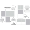 Picture of 49 And Market Foundations Pages A - Βάση / Ένθετα Για Άλμπουμ, Μαύρο 19τεμ.
