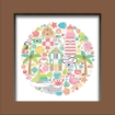 Picture of Doodlebug Design Shadow Box Insert Kit - Seaside Summer