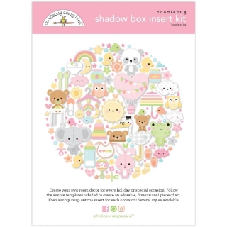 Picture of Doodlebug Design Shadow Box Insert Kit | Bundle Of Joy, Girl