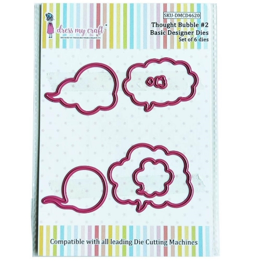 Picture of Dress My Craft Basic Designer Dies Μήτρες Κοπής - Thought Bubble #2, 6τεμ.