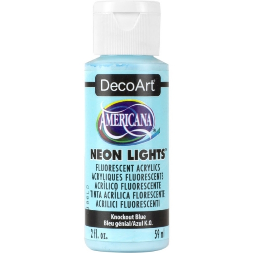 Picture of 💙  DecoArt Americana Neon Lights Ακρυλικό Χρώμα 59ml - Knockout Blue