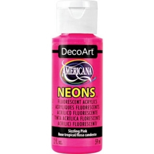 Picture of 💖 DecoArt Americana Neons Ακρυλικό Χρώμα 59ml - Sizzling Pink
