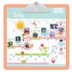 Picture of Doodlebug Design Clipart Monochromatic Clipboard - Bubblegum | Ροζ Clipboard 34,29 x 34,29 cm
