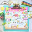 Picture of Doodlebug Design Clipart Monochromatic Clipboard - Bubblegum | Ροζ Clipboard 34,29 x 34,29 cm