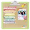 Picture of Doodlebug Design Clipart Monochromatic Clipboard - Coral | Κοραλί Clipboard 34,29 x 34,29 cm