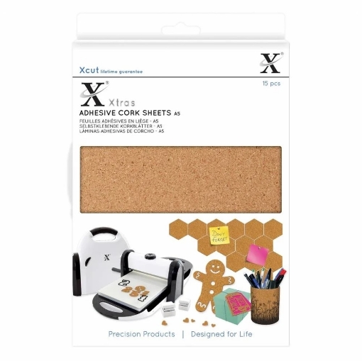 Picture of Xcut Adhesive Cork Sheets - Αυτοκόλλητα Φύλλα Φελλού A5, 15τεμ.