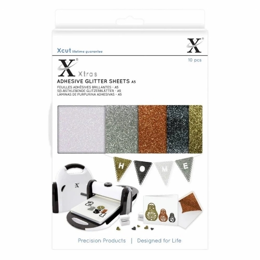 Picture of Xcut Adhesive Glitter Sheets Metallics  - Αυτοκόλλητα Μεταλλικά Φύλλα με Glitter A5, 10τεμ.