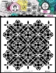 Picture of Art By Marlene Signature Collection Masks Στένσιλ 8"x8" - Nr. 209, Flower Tile 