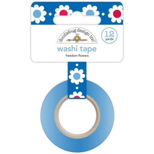 Picture of Doodlebug Design Washi Tape Αυτοκόλλητη Διακοσμητική Ταινία - Freedom Flowers