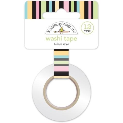 Picture of Doodlebug Design Washi Tape Αυτοκόλλητη Διακοσμητική Ταινία - Licorice Stripe