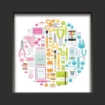 Picture of Doodlebug Design Shadow Box Insert Kit - Cute & Crafty