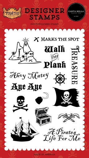 Picture of Carta Bella Διάφανες Σφραγίδες - Pirates, Walk the Plank, 14τεμ.