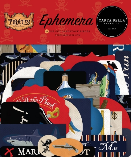Picture of Carta Bella Διακοσμητικά Cardstock Εφήμερα - Pirates, 34τεμ.