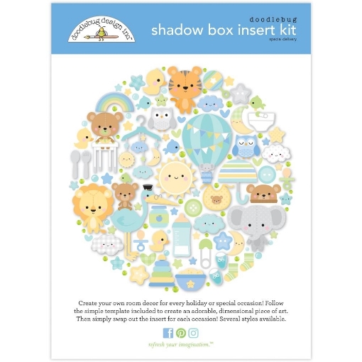 Picture of Doodlebug Design Shadow Box Insert Kit - Special Delivery