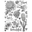 Picture of Simple Stories Rub-Ons Φύλλο Μεταφοράς Εικόνας 6''X8"  – Simple Vintage Essentials, Botanicals, 2τεμ