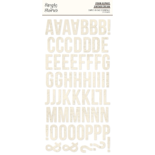 Picture of Simple Stories Alpha Foam Stickers Διαστατικά Αυτοκόλλητα με Γράμματα – Simple Vintage Essentials, 129τεμ.